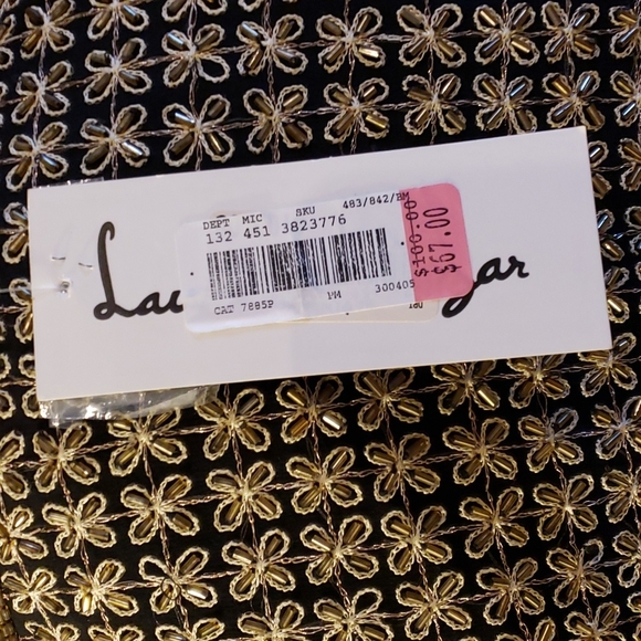 Laurence kazar Vintage NWT beaded silk crop embellished jacket - Picture 4 of 6
